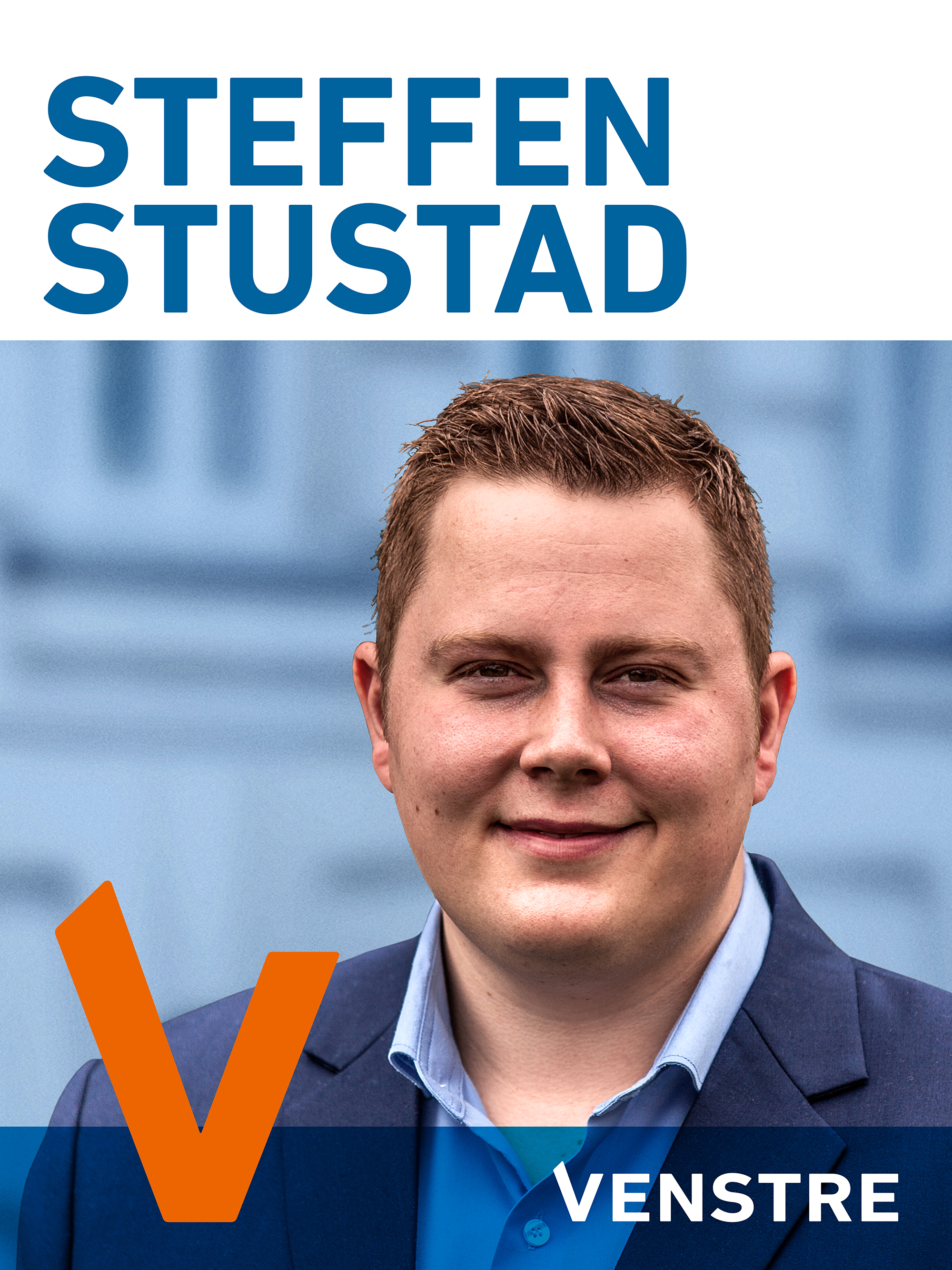 Valgplakat for Steffen Stustad